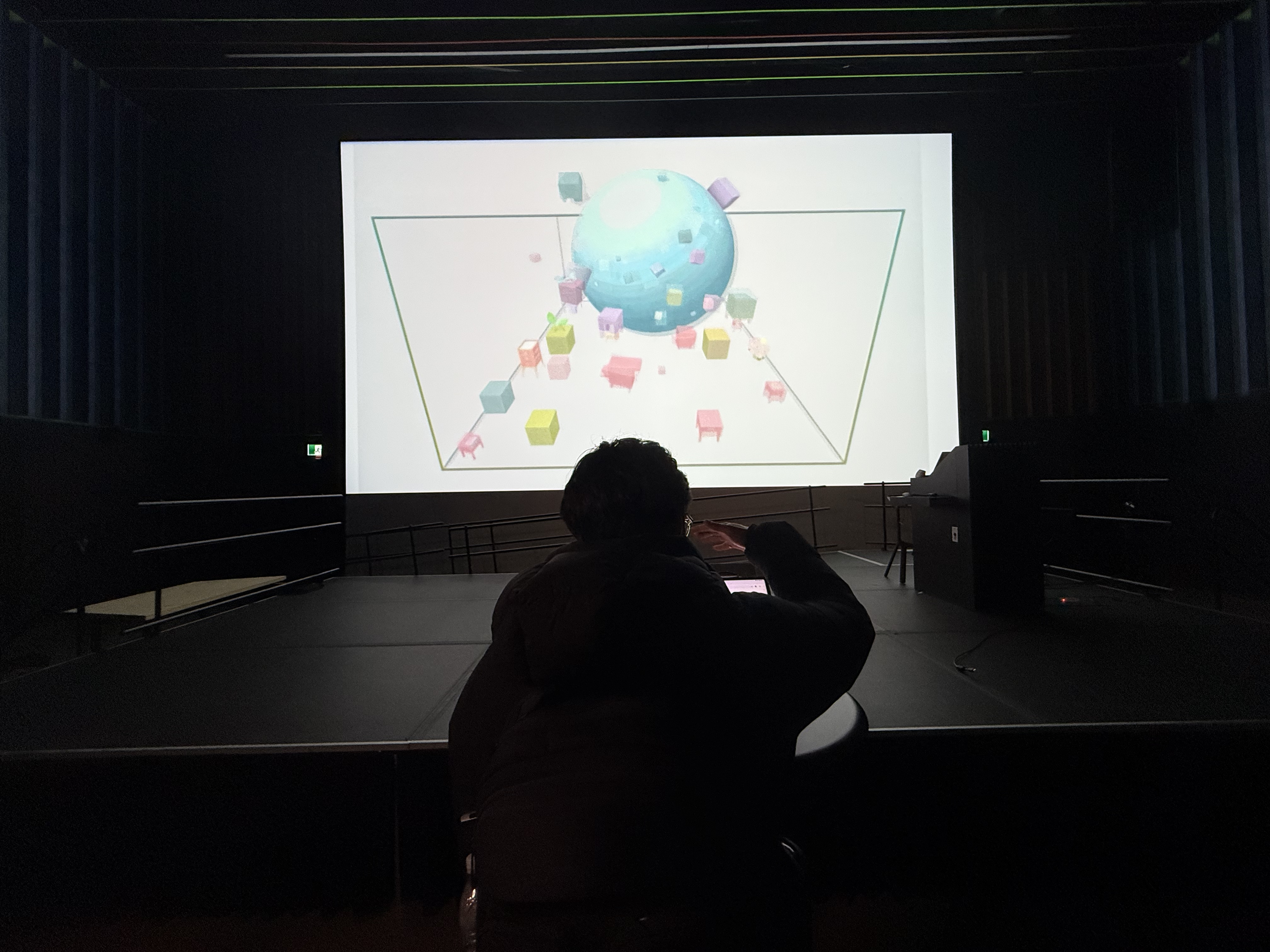 Final Sketch-a-room tangible interface in use